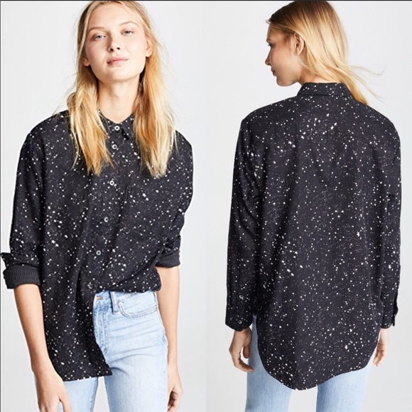 Madewell Tops - Madewell Star Print Oversized Ex Boyfriend top